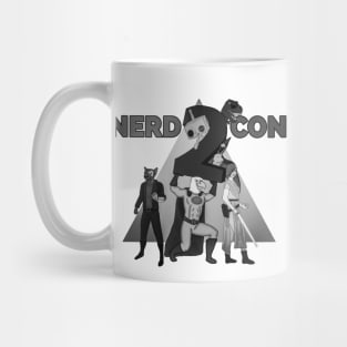 Nerd Con 2 b&w Mug